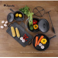 Pre-Seasoned 7 Stück Heavy Duty Camping Kochen Set